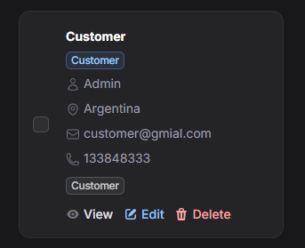 customer actions